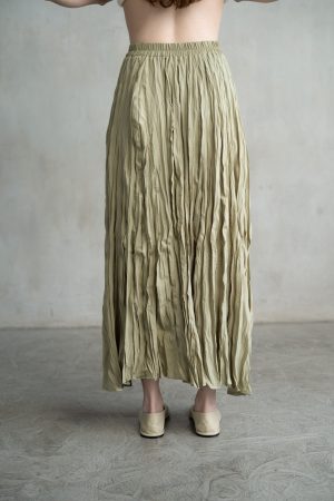 CECILY CRINKLED MAXI SKIRT