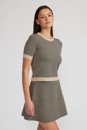 WARREN PIP KNIT SKIRT