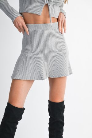 EVERLY FLARED MINI SKIRT