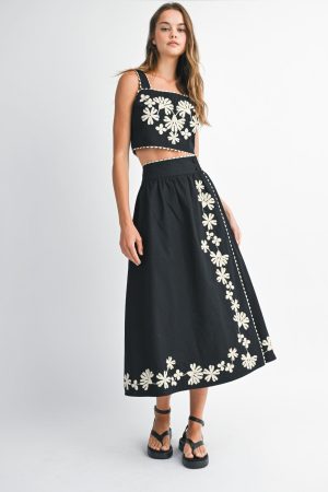 ELLIE WRAP MIDI SKIRT